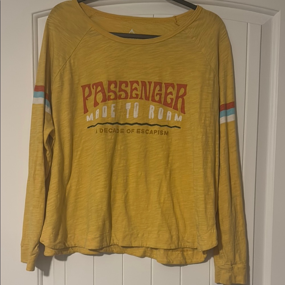 Yellow Passenger Graphic Long Sleeve Shirt